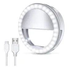 Luz De Selfie Ring Light Flash Anel Led Celular Recarregável Foto mini 1