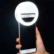 Luz De Selfie Ring Light Flash Anel Led Celular Recarregável Foto mini 3