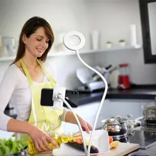 Luz LED Ring Ring para celular selfie Ele-gate, cor branca Foto mini 2