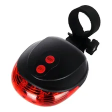 Luz Led Traseira Bike Bicicleta Sinalizador Laser Ciclovia Cor Vermelho Foto mini  2