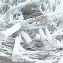 Luz Natal Cascata 400 Leds Branco 10m 127v Foto mini 2