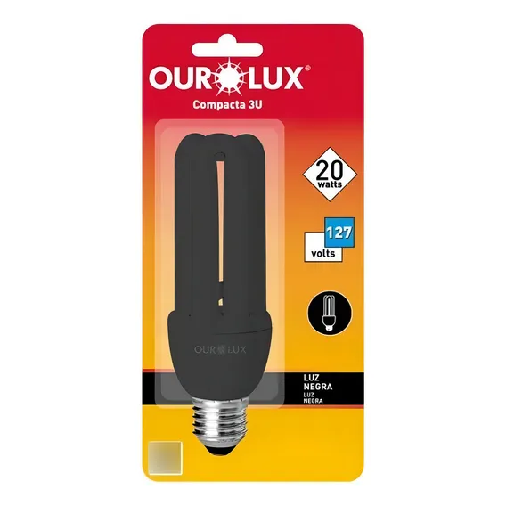 Luz Negra Lampada Eletronica 3u 20w Neon Ourolux 127/220v Foto 1