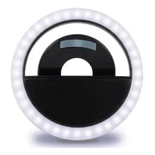 Luz Selfie Ring Light Clipe Anel Led Flash Celular Universal Foto mini 1