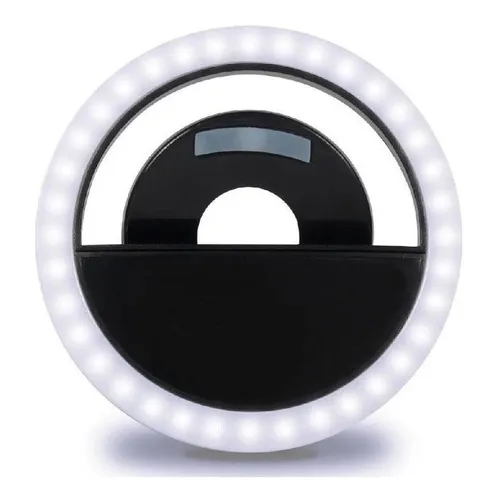 Luz Selfie Ring Light Clipe Anel Led Flash Celular Universal Foto 1