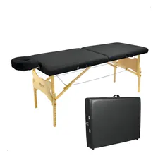 Maca De Massagem Portátil Altura Regulável Antares Legno Cor Preto Foto mini 2