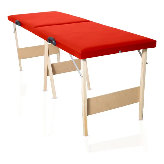 Maca Dobravel Portatil Maleta Massagens Estetica Depilação Cor Vermelho Foto 1