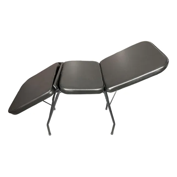 Maca Estética Tatoo 3 Posições Reclinável 60cm Largura Preta Cor Preto Foto 1
