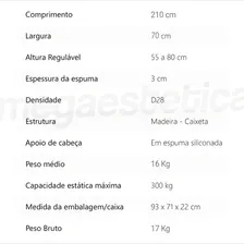 Maca Legno Antares Quiro 70cm Portátil Quiropraxia Reforçada Cor Preto Foto mini 4