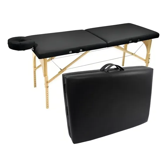 Maca Legno Antares Quiro 70cm Portátil Quiropraxia Reforçada Cor Preto Foto 1