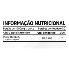 Maca Peruana 1000mg 90 Capsulas Nutrivitalle Foto mini 3