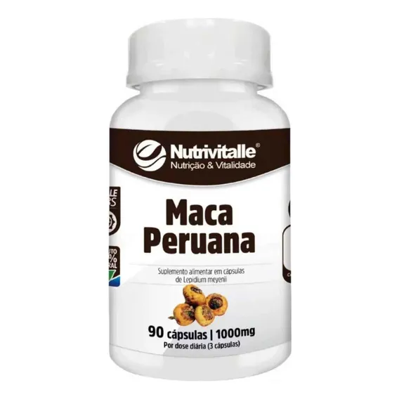 Maca Peruana 1000mg 90 Capsulas Nutrivitalle Foto 1