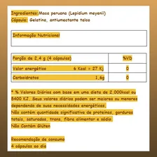 Maca Peruana Premium 100% Pura 2 Frascos C/ 120 Cáps Chamel Foto mini 3