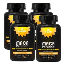 Maca Peruana Premium 100% Pura 4 Frascos C/ 120 Cáps Chamel Foto  mini 1
