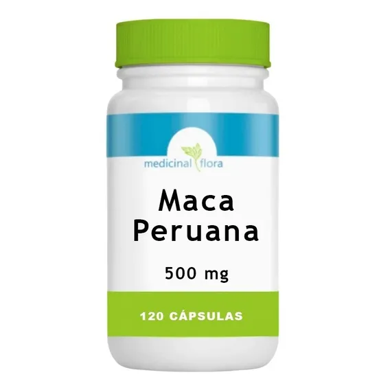 Maca Peruana Pura 100% Natural 120 Cápsulas Sabor Sem Sabor Foto 1