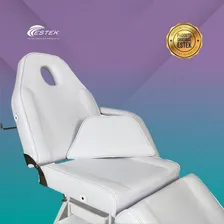 Maca Poltrona Cadeira Fixa Estética Estek Com Plastificação Cor Branco Foto mini 3