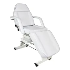 Maca Poltrona Cadeira Fixa Estética Estek Com Plastificação Cor Branco Foto mini 1