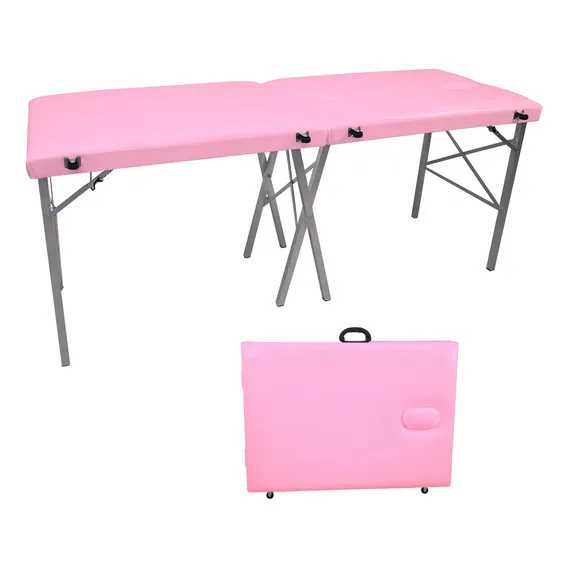 Maca Portátil Dobrável Respiro 200kg 65cm Largura Cor Rosa Foto 1