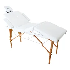 Maca Portátil Reclinável Dobrável Maleta Massagem Estética Cor Branco Foto mini  2