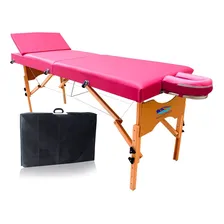 Maca Portátil Standard Reclinável Altura Regulável Mais Capa Cor Pink Foto mini 1