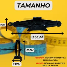 Macaco Mecânico Sanfona 1000kg Segurança Reparo Pneu Carro Atmas Foto mini 3