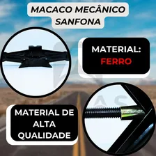Macaco Mecânico Sanfona 1000kg Segurança Reparo Pneu Carro Atmas Foto mini 2