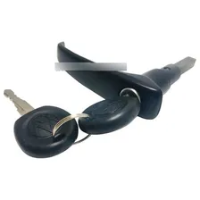 Maçaneta De Porta Do Meio Kombi Clipper Preta Externa Com C Foto mini 1