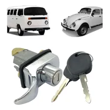 Maçaneta Fechadura Tampa Motor Cromada Fusca Kombi Foto  mini 1