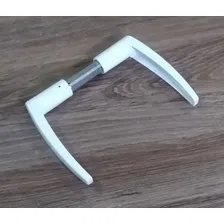 Maçaneta Para Fechadura Porta Casa Acabamento Branco Stam Foto mini 2