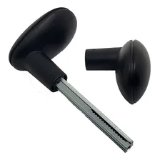 Maçaneta P/porta Fechadura Modelo Taco Golf Preto Universal Foto mini 2