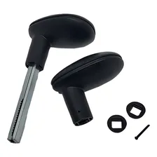 Maçaneta P/porta Fechadura Modelo Taco Golf Preto Universal Foto mini 4