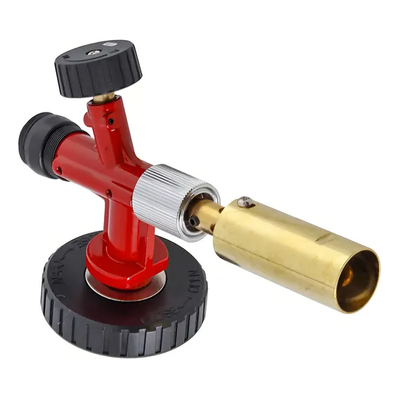 Maçarico Com Acendimento Automático E Bico Estendido Cor Vermelho Foto 1