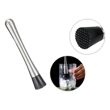 Macerador Inox Socador Caipirinha Amassador Frutas Bartender Cor Prateado Foto mini 1