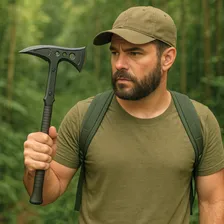 Machadinha Machado Tático Machete Tomahawk Arremesso Viking Foto mini  3