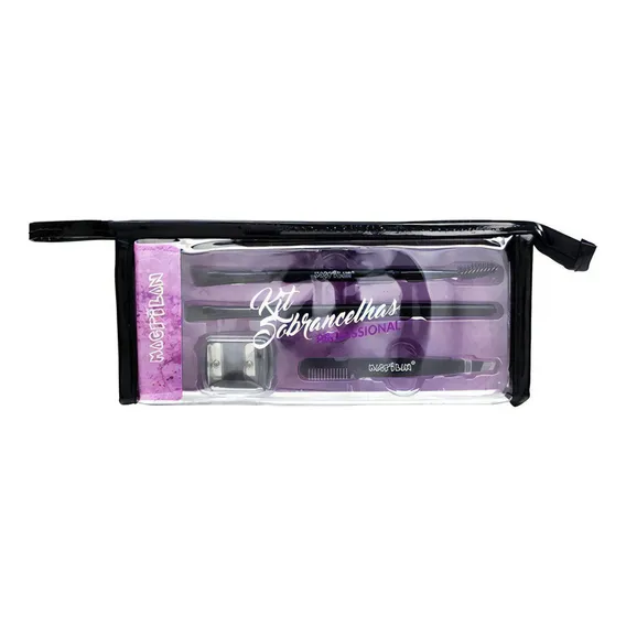 Macrilan Kit Sobrancelhas Profissional Ks100 Cor Preto Foto 1