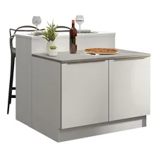 Madesa Lux GILX120001H7 ilha de cozinha branco Foto mini 2