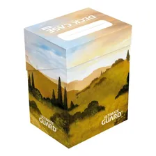 Magic Deck Case Lands Edition Para 80 Sleeve Cards Amarelo Foto  mini 1