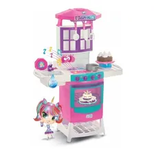 Magic Toys Mini Cozinha Infantil Completa Sai Água Fogão Pia Forno Foto  mini 1