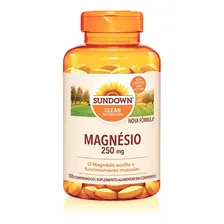 Magnésio 250mg 100 Cápsulas Magnesium Sundown Naturals Sabor Neutro Foto  mini 1