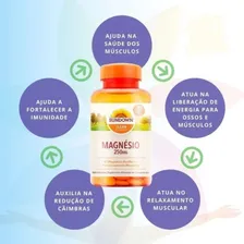 Magnésio 250mg 100 Cápsulas Magnesium Sundown Naturals Sabor Neutro Foto mini  3