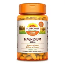 Magnésio 500mg 180 Cápsulas Sundown Magnesium Importado Foto mini 1