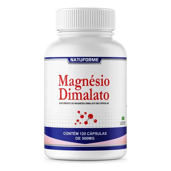 Magnésio Dimalato 500mg Com 120 Cáps Natuforme Foto 1