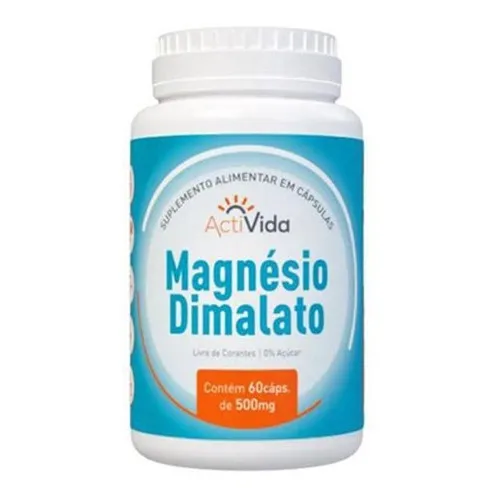 Magnésio Dimalato- 60 Cápsulas - 500mg Foto 1