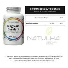 Magnésio Dimalato 60 Cápsulas 500mg - Multivita Flora Nativa Foto mini 4
