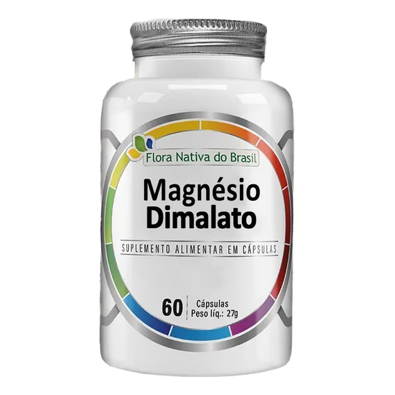 Magnésio Dimalato 60 Cápsulas 500mg - Multivita Flora Nativa Foto 1