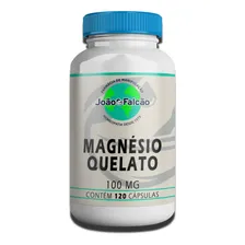 Magnésio Quelato 100mg 120 Cápsulas Sabor Natural Foto  mini 1