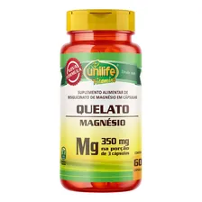 Magnésio Quelato 60 Cápsulas - Unilife Foto mini 1
