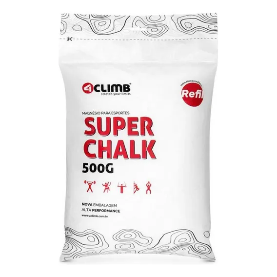 Magnésio Refil Super Chalk 500g 4climb Foto 1