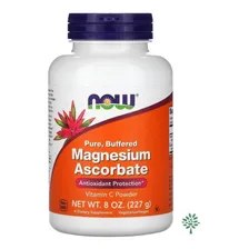 Magnésium Ascorbate Pó De Magnésio Ascorbato 227g Now Foods Foto  mini 1
