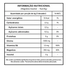 Magnesium Inositol (300g) - Nutrify Sabor Limão e Limão Capim Foto mini  3