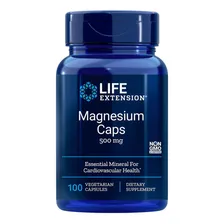 Magnesium Magnésio 500mg (100 Caps) Life Extension Foto  mini 1